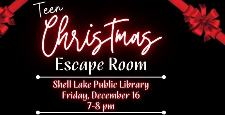 Teen Christmas Escape Room on Friday, December 16 at 7pm