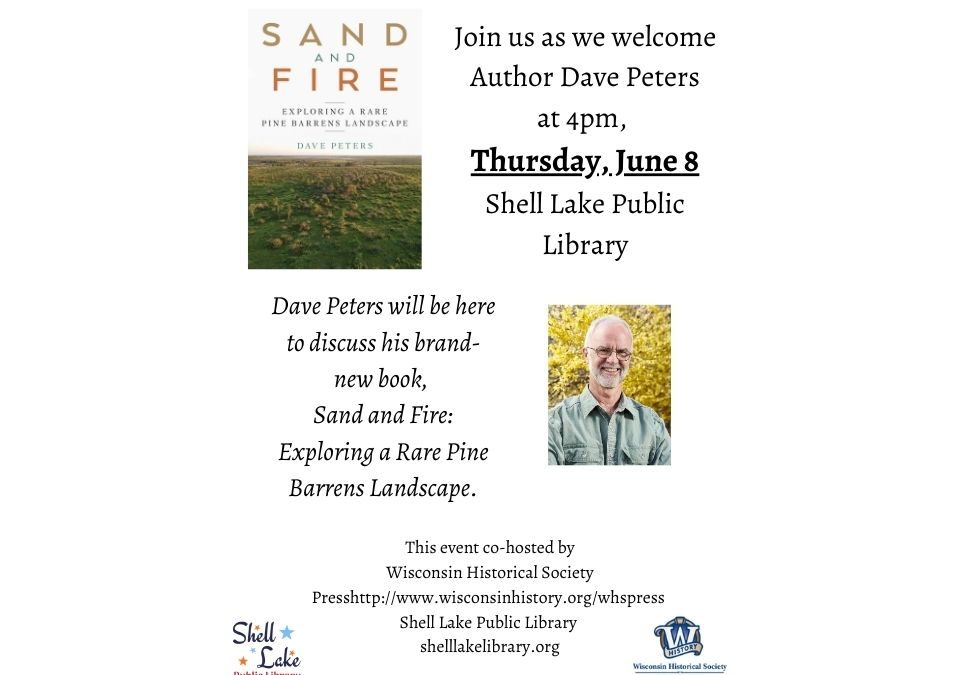 Dave Peters Author Visit on Thursday, June 8 at 4pm.